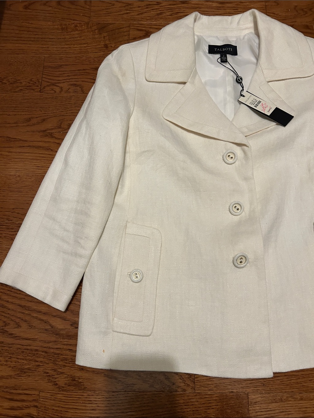 Talbots Button-Front Blazer Jacket - Picture 4 of 10